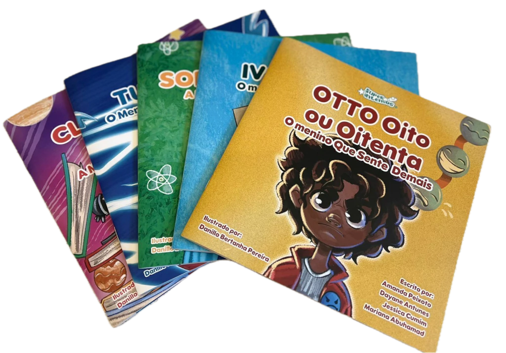 Coleção SuperIntensos - 5 livros físicos: Otto, Sofia, Theo, Clara e Ivo